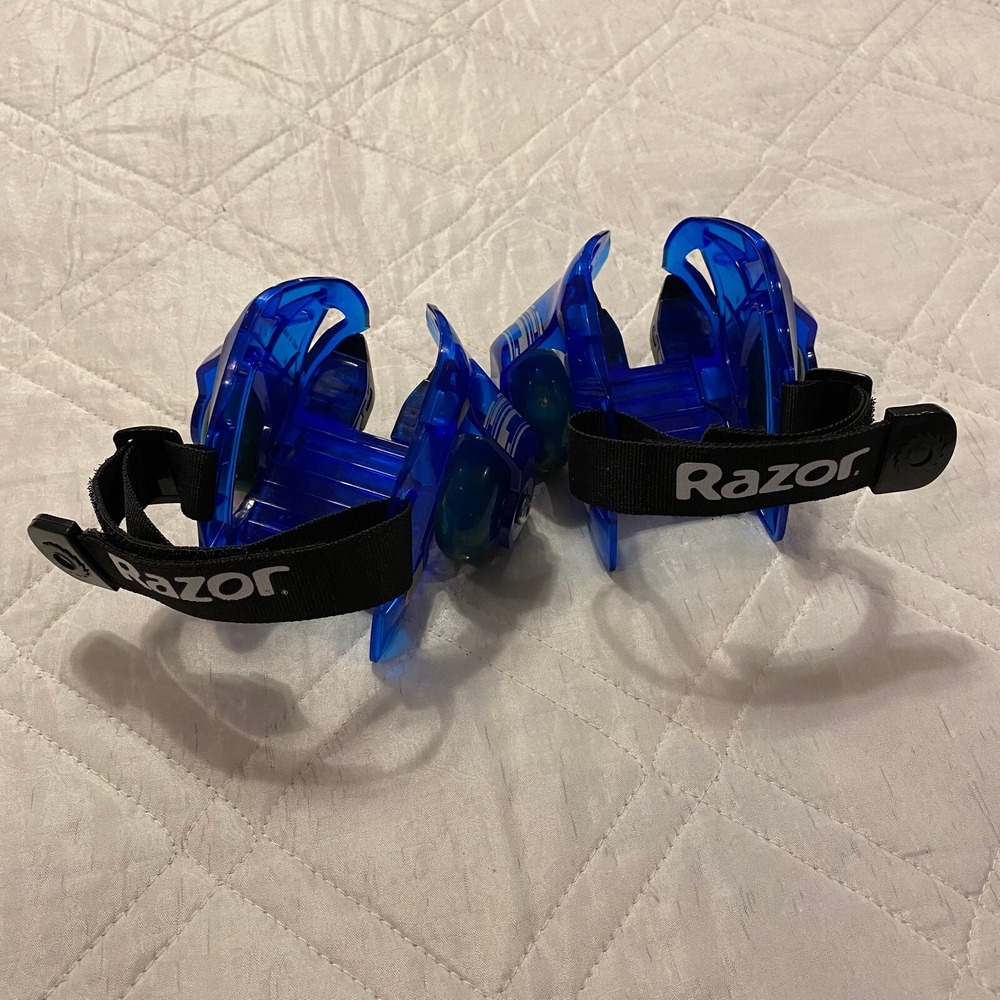 Razor‎ Jetts DLX Heel Wheels with Sparks Neon Blue